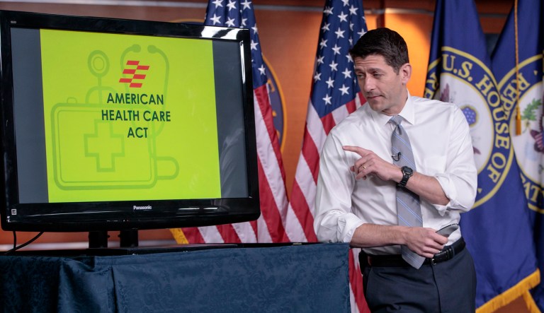 A major conservative organization dropped its opposition to the Republican healthcare bill, on the same day House Speaker Paul Ryan, R-Wis., hopes to push the bill through on the thinnest of margins. (AP Photo/J. Scott Applewhite)