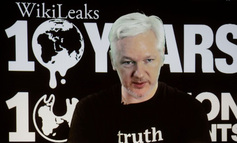 WikiLeaks said in a tweet Saturday that unlike what is written in the NPR report, it did not publish the nine gigabytes of documents stolen from Macron's campaign and placed online Friday. (AP Photo/Markus Schreiber, File)