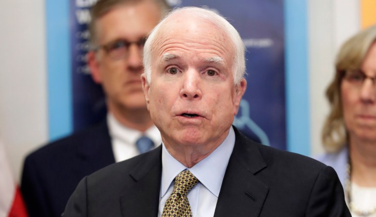 Sen. John McCain said Tuesday it was 