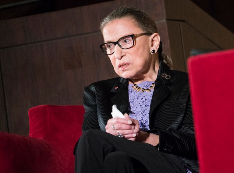 Justice Ruth Bader Ginsburg authored the Supreme Court's 5-3 opinion vacating the lower court's judgment and remanded the case back to the lower court. (AP Photo/Craig Fritz)
