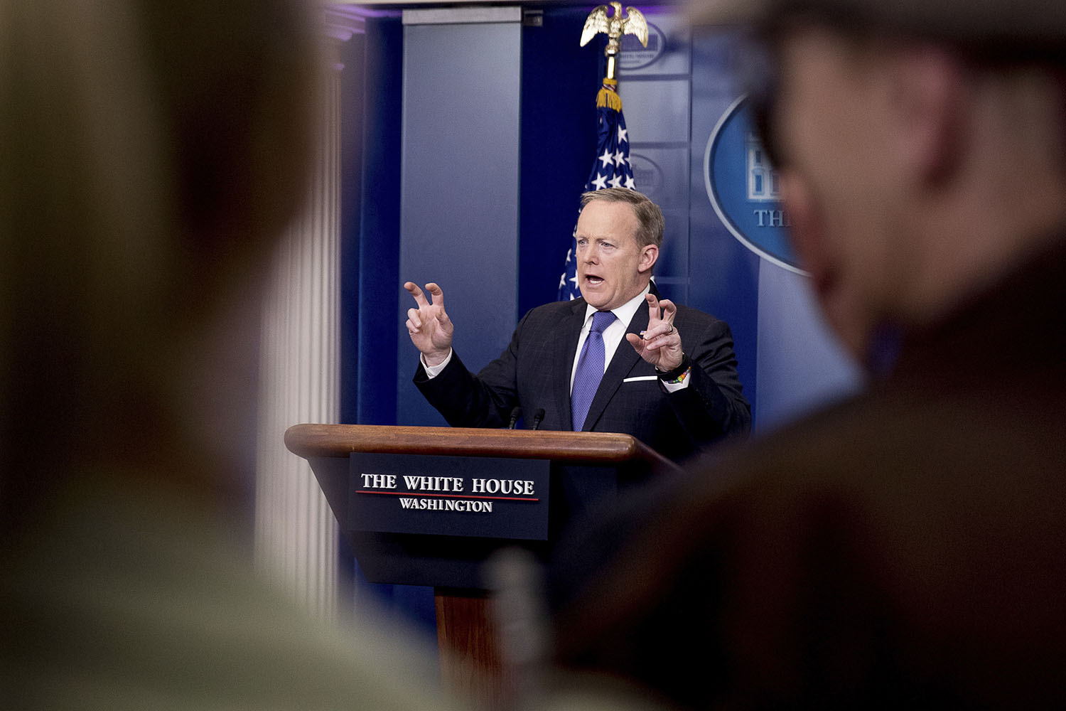 Spicer tries his best Jay Carney impersonation