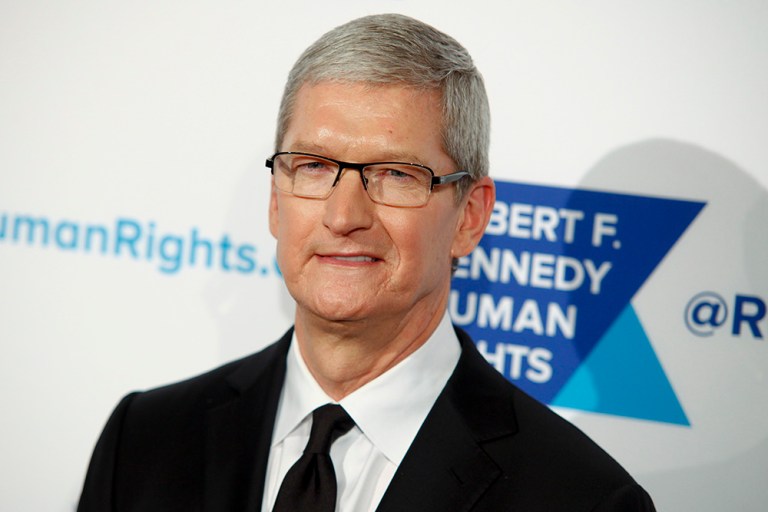 Apple CEO Tim Cook opposed a ruling which ordered Apple to create software to allow U.S. officials to access information on the phones of the San Bernardino terrorists. (Photo by Andy Kropa/Invision/AP)