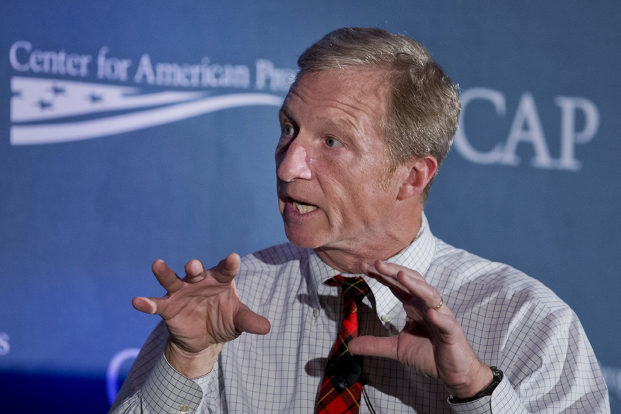 Steyer still not satisfied with climate change’s place in debate