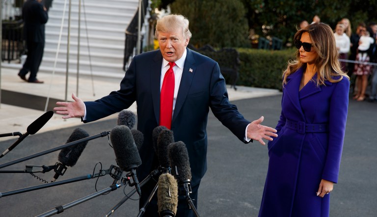 The president has frequently argued the Justice Department should be investigating Clinton and the Democratic National Committee, including on Twitter on Friday morning. (AP Photo/Evan Vucci)