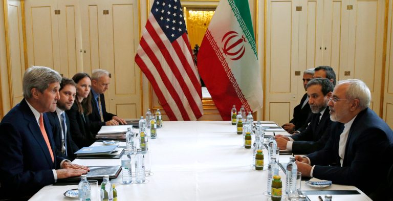 The historic deal will lift sanctions off Iran for proving it has disabled its nuclear infrastructure. (Kevin Lamarque/Pool Photo via AP)