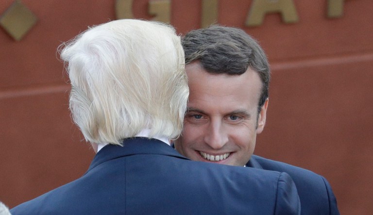 In a short video posted online Thursday, Macron said that while he respects Trump's decision, it was a 'mistake' for the U.S. to exit the international accord. (AP Photo/Andrew Medichini)