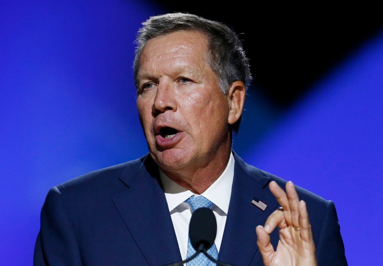 Ohio Gov. John Kasich was asked what he would do if Donald Trump asked him to speak at the convention. (AP Photo/Gary Landers)