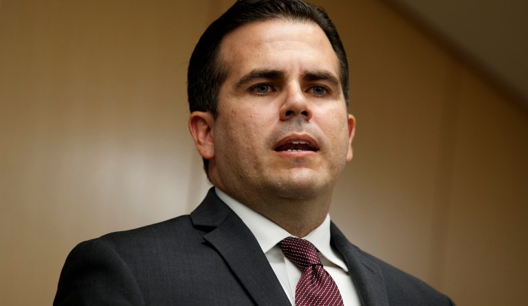 Puerto Rico Gov. Ricardo Rossello had tweeted earlier Wednesday that crews had restored 50 percent of the island's power after the storm. (AP Photo/Evan Vucci)