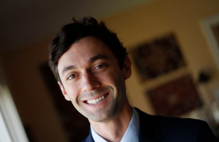 Jon Ossoff asked his longtime girlfriend Alisha Kramer on Friday night, according to local reports Saturday. (AP Photo/John Bazemore, File)