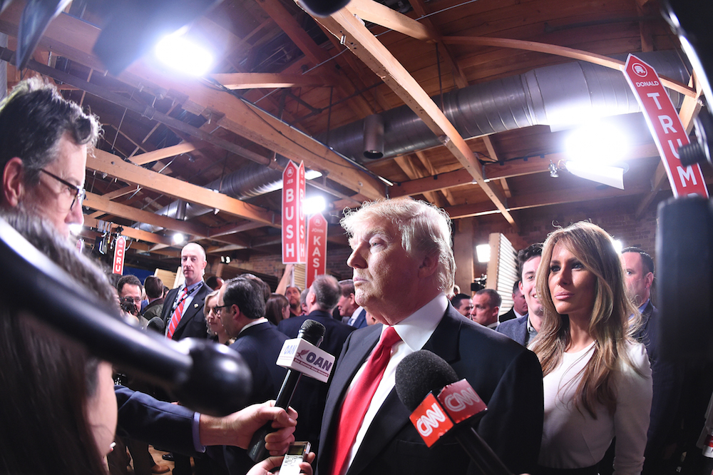 Cable news totally ignores Clinton, covers Trump presser instead