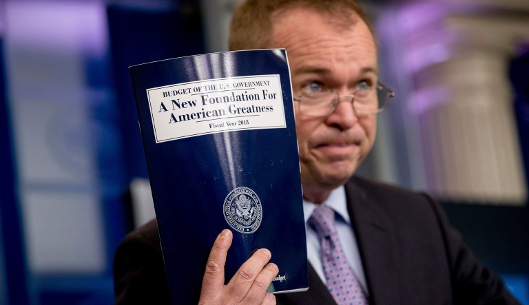 Budget Director Mick Mulvaney introduced President Trump's proposed fiscal 2018 federal budget in May. (AP Photo/Andrew Harnik)