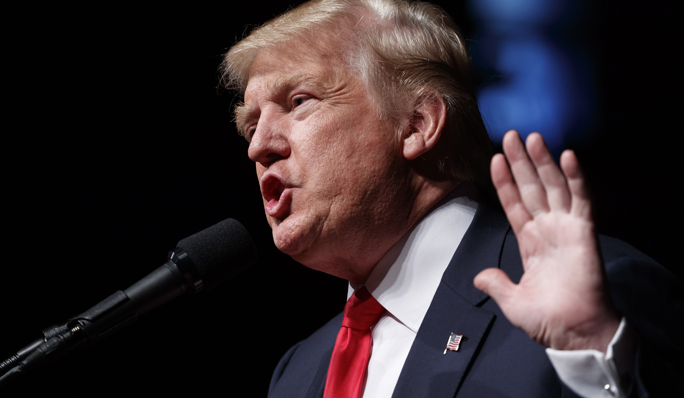 Trump defends his policy record against charges he’s moving too slow