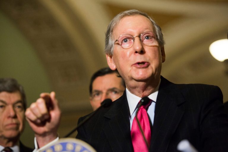 Senate Minority Leader Mitch McConnellÃÂ said Thursday that he wants to use a congressional maneuver to force a vote to repeal proposed Environmental Protection Agency emissions rules for new power plants. (Graeme Jennings/Examiner)