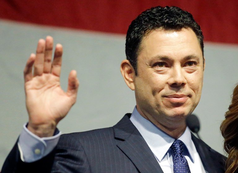 FILE - In this May 20, 2017 file photo, U.S. Rep. Jason Chaffetz waves after addressing the Utah GOP Convention in Sandy, Utah. Chaffetz, of Utah, has cemented his plans to resign from the U.S. House of Representatives effectively June 30. Chaffetz said in a letter Friday, June 23 to House Speaker Paul Ryan that he 