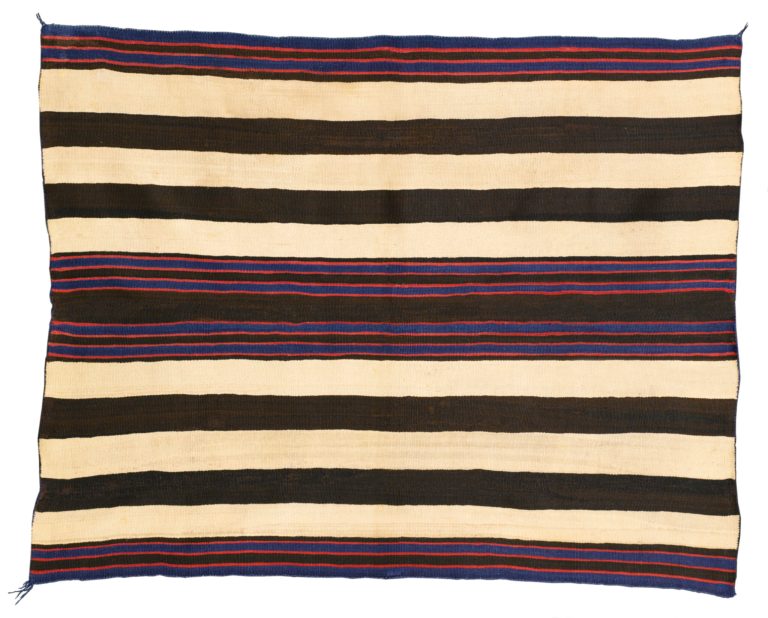   This undated photo provided by Sothebyâs New York shows a Navajo man's wearing blanket from the collection of Andy Williams. The late American crooner had a passion for Navajo blankets, assembling a museum-quality collection that's slated to be auctioned for more than $1 million next year. (AP Photo/Sotheby's)  