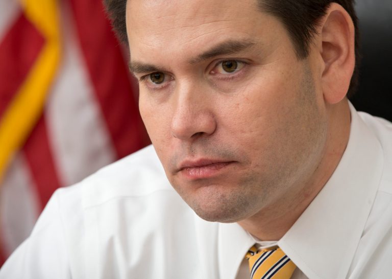 Sen. Marco Rubio, R-Fla., shown here Feb. 7, is worried that the federal government may have to bail out the insurance industry. (AP Photo/J. Scott Applewhite)