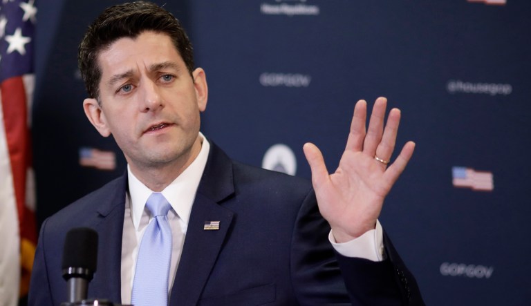 An aide to House Speaker Paul Ryan, R-Wis., said the House this month would likely consider legislation that would authorize $50 million annually to provide schools with training and programs to prevent acts of violence like last month's Florida school shooting that left 17 dead. (AP Photo/J. Scott Applewhite)