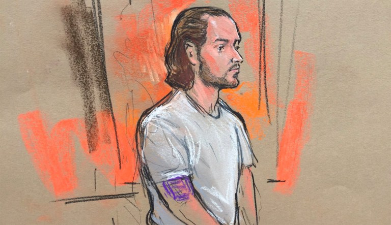 Nicholas Young, 38, worked for the Metro Transit Police Department for 12 years and is the first U.S. law enforcement officer to have been charged with a terror-related crime. (Screenshot/Twitter)