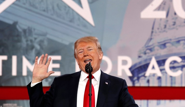 Trump's intuitive messaging techniques are unorthodox by Washington standards, but may turn out to be one of his lasting impacts on politics, inspiring lawmakers to ditch staid language that doesn't resonate beyond the Beltway. (AP Photo/Jacquelyn Martin)