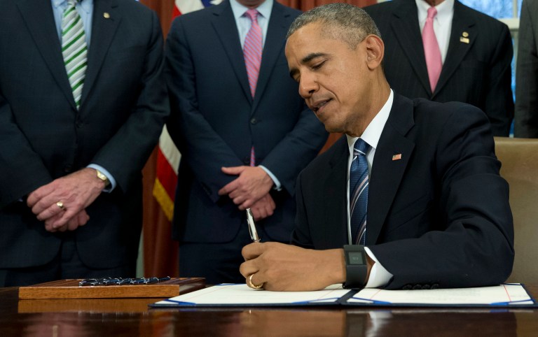 President Obama signed a bill aimed at speeding up development of vaccines and treatments to fight the quickly spreading Zika virus. (AP Photo/Carolyn Kaster)