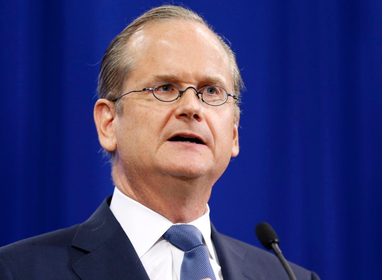 Lawrence Lessig, professorÂ at the Harvard Law School, ended his campaign for the Democratic nomination on Monday.Â (AP Photo/Jim Cole)