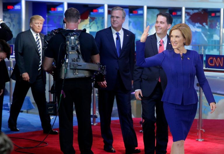 As the debate progressed, Fiorina stepped up as the firecracker she is known to be. (AP photo)
