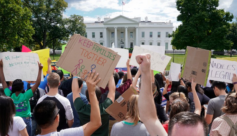 The case is the first lawsuit from any of the program's 800,000 beneficiaries in the U.S. (AP Photo/Pablo Martinez Monsivais)