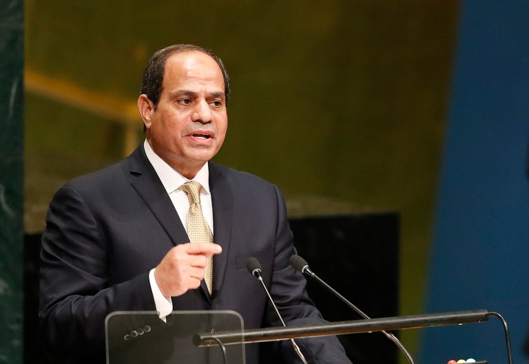 Egyptian President Abdel Fattah el-Sisi said he doesn't anticipate that Donald Trump intends to follow through on his 
