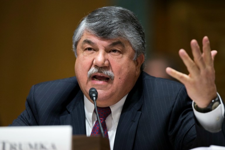 AFL-CIO President Richard Trumka slammed the mostly Republican backers of the anti-sanctuary city bill, saying that they were promoting 