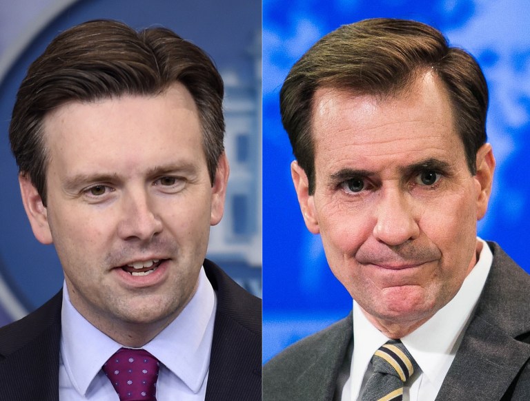 White House press secretary Josh Earnest and State spokesman John Kirby dodged reporters questions on a U.S. Hellfire missile that accidentally ended up in Cuba. (AP Photo/Washington Examiner Photo)