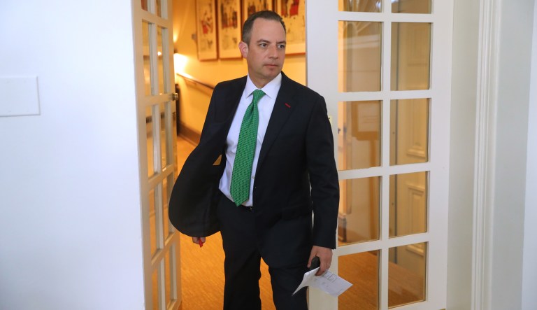 President Trump asked former White House Chief of Staff Reince Priebus (pictured above) if special counsel Robert Mueller's team had been 