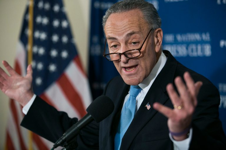 Chuck Schumer, a Senator since 1998, also expressed optimism that Democrats could win back Senate control in 2016 - especially since the midterms will coincide with a general election. (Graeme Jennings/Examiner)