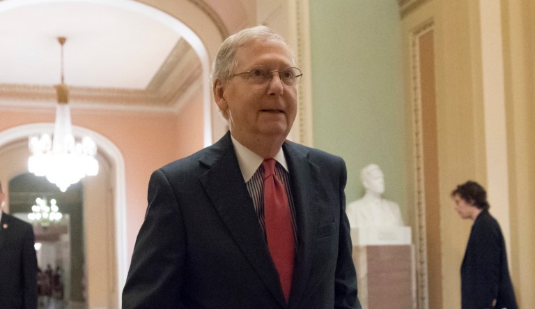 The House is expected to take up the legislation on Wednesday as a standalone bill, ignoring a request from the Trump administration to attach it to legislation that would raise the nation's borrowing limit. (AP Photo/J. Scott Applewhite)