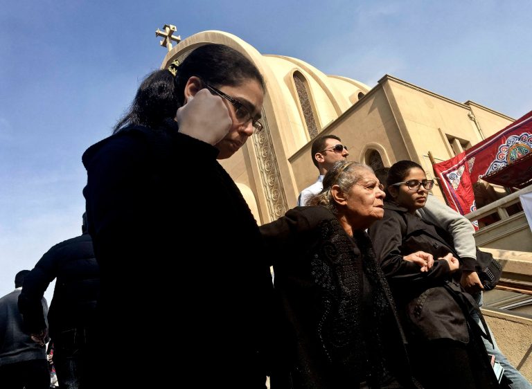 Hundreds of Christians are fleeing Egypt's North Sinai after the Islamic State released a list that calls for their deaths. (AP Photo/Nariman El-Mofty)