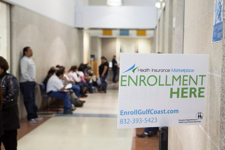 Fewer than 1 in 10 Americans lacked health insurance in 2015, new data shows. (AP Photo/Michael Stravato)