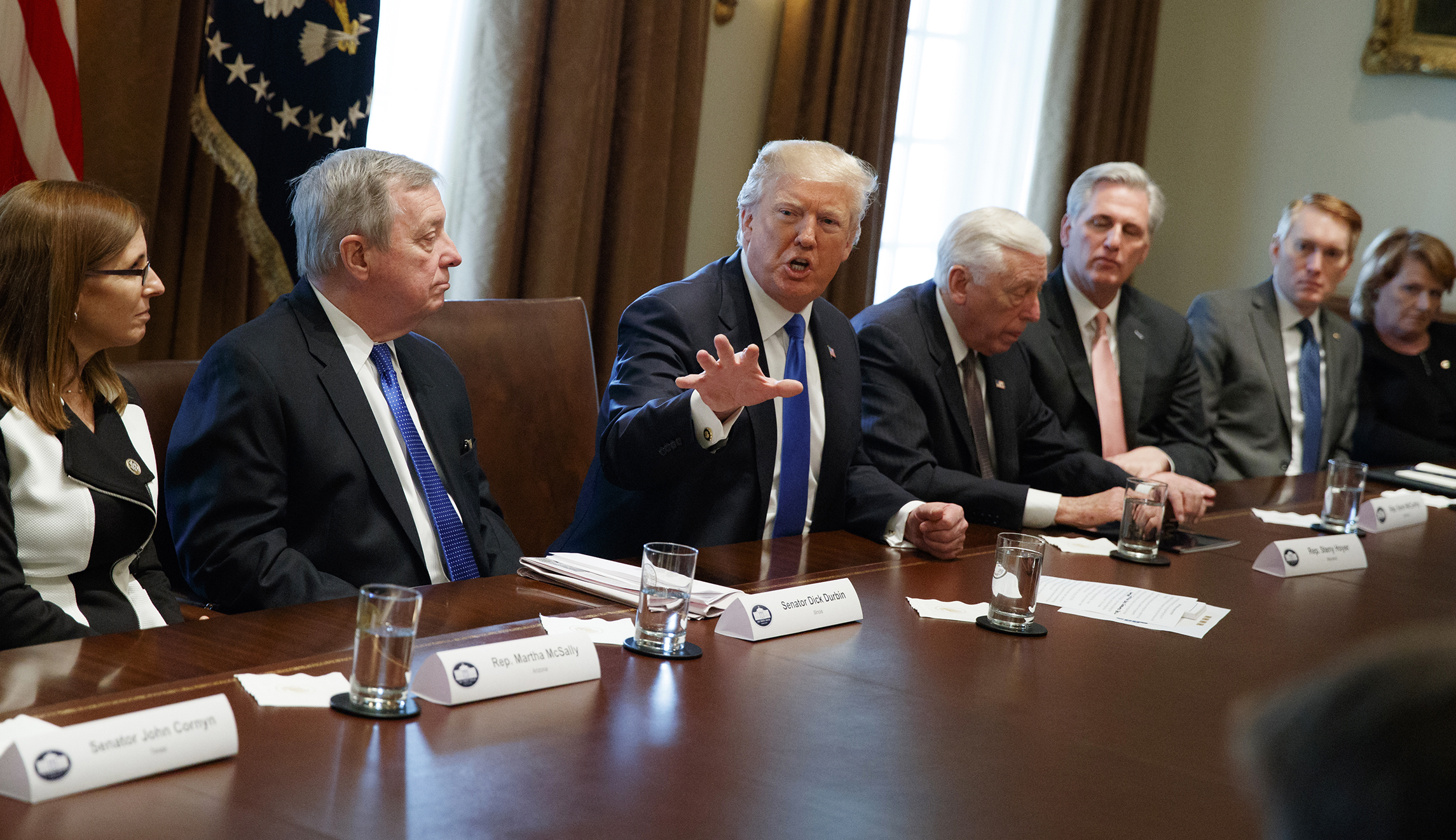 Lawmakers agree to four goals in immigration talks with Trump