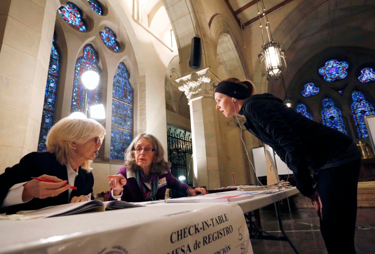 In Massachusetts, Democratic women outnumbered men 58 percent to 42 percent. In the Bay State, however, women favored Clinton 57 percent to Sanders' 41 percent, but men favored Sanders 58 percent to 42 percent. (AP Photo/Michael Dwyer)