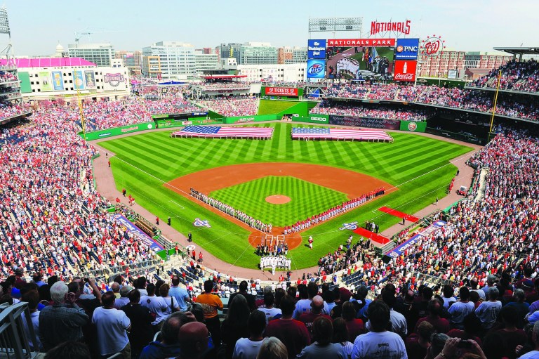 Greg Fiume/Getty Images
The Nationals are on pace for 2.4 million in attendance this season, having averaged 29,677 fans per game at Nationals Park.