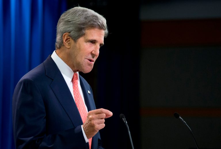Secretary of State John Kerry will brief congressional lawmakers tonight via telephone conference call about potential military action in Syria, a state department spokesperson said Thursday. (AP/Manuel Balce Ceneta)