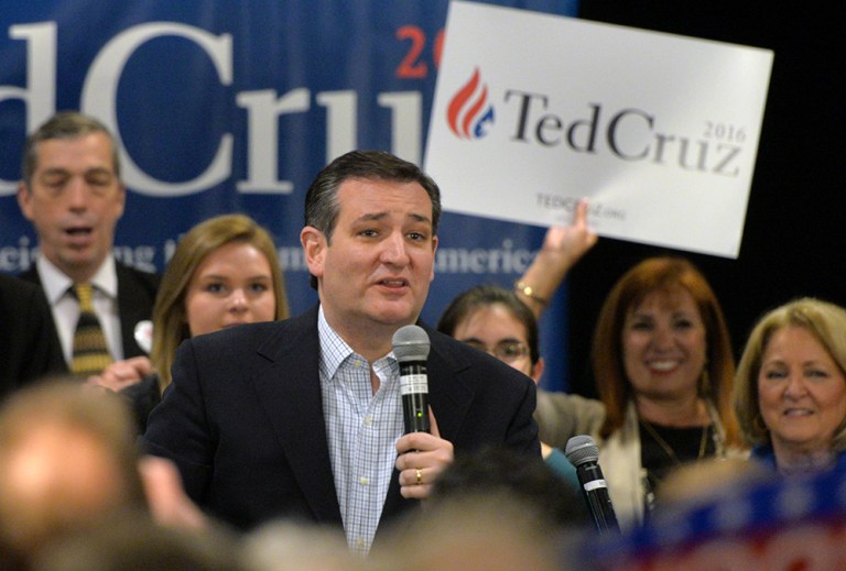 Look at the counties Ted Cruz won in Michigan. Six of them are clustered on the western edge of the state, the part that includes Grand Rapids and Holland. (AP Photo/Joe Raymond)