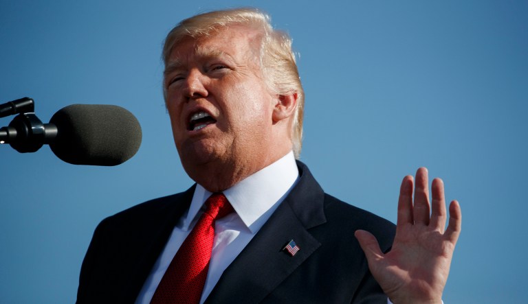 The NRCC political director also expressed confidence Republicans would maintain control of the House. (AP Photo/Evan Vucci)