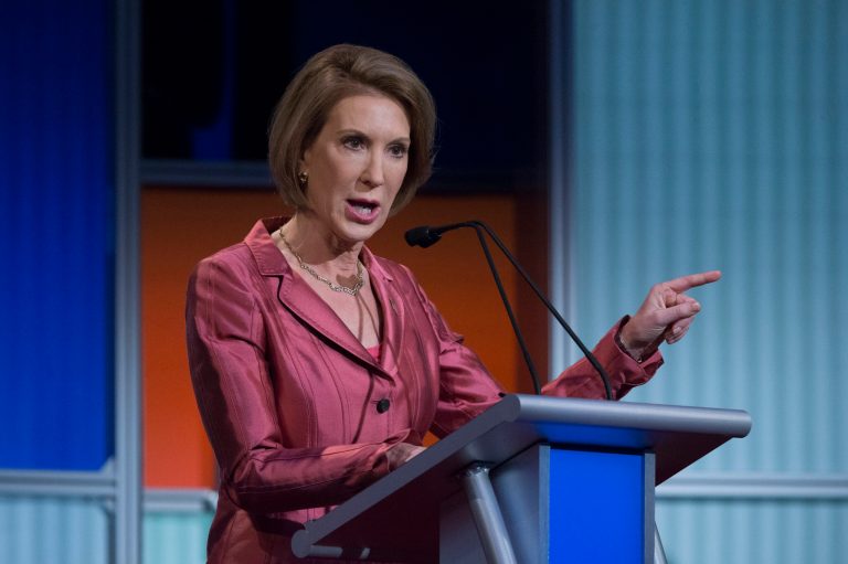 Carly Fiorina unleashed on Hillary Clinton in a Thursday op-ed for CNN. (AP Photo)