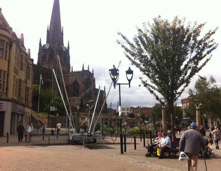 A general view of the town centre in Rotherham, England, Wednesday, Aug. 27, 2014. About 1,400 children were sexually exploited in a northern England town, a report concluded Tuesday in a damning account of 