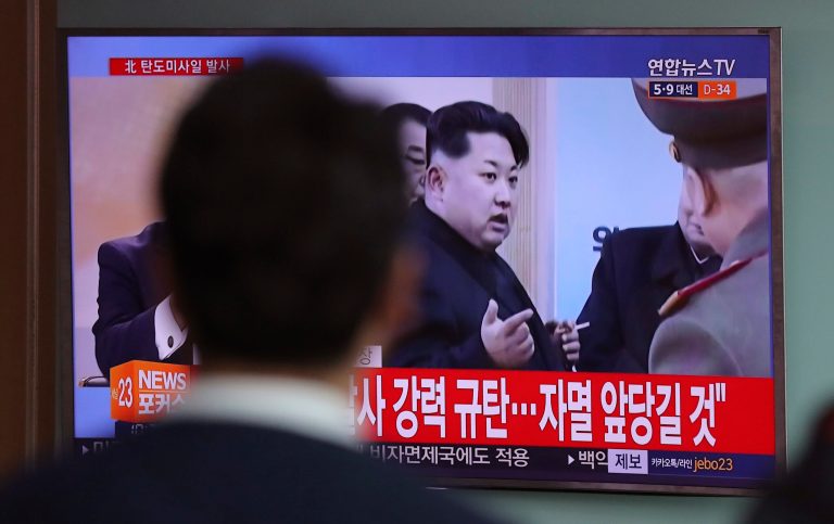North Korean leader Kim Jong Un will attend a national meeting of state leaders on Tuesday. (AP Photo/Lee Jin-man)