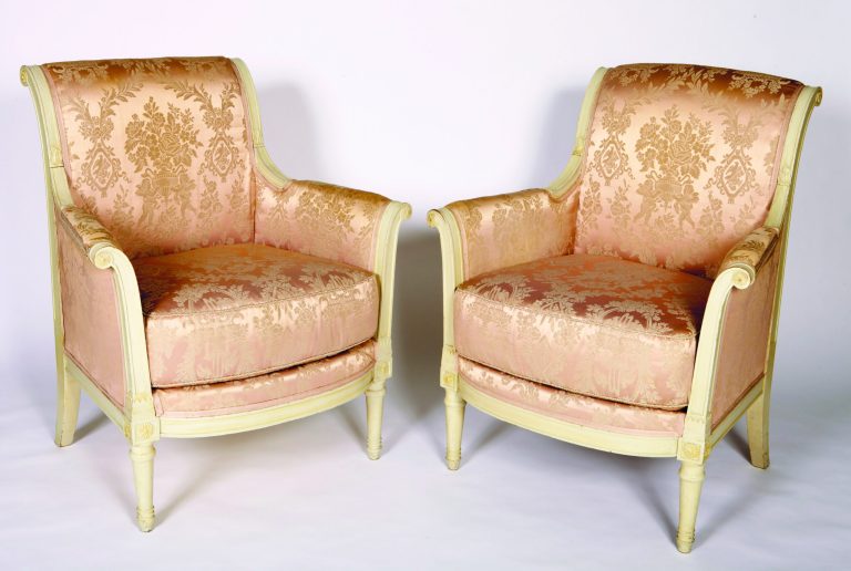 This image provided by the John F. Kennedy Presidential Library and Museum show the chairs used by President John F. Kennedy and Soviet Premier Nikita Khrushchev and President John F. Kennedy talk in the residence of the U.S. Ambassador in a suburb of Vienna during talks on June 3, 1961. Fifty years after the Cuban missile crisis, the National Archives in Washington has pulled together documents and secret White House recordings to show the public how President John F. Kennedy deliberated to avert nuclear war. The exhibit opens Friday, Oct. 12, 2012, to recount the showdown with the Soviet Union. It is called 