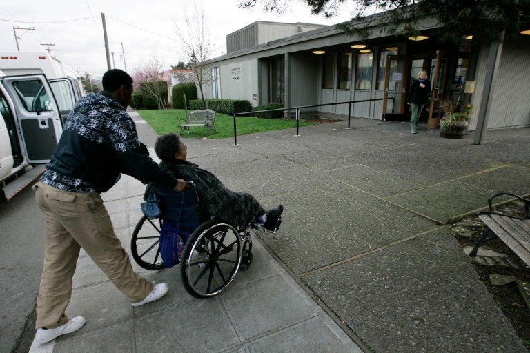 Once unionized, typically by SEIU or AFSCME, caregivers were forced to pay union dues as a condition of serving their clients, most often relatives or close friends. (AP Photo/Ted S. Warren)
