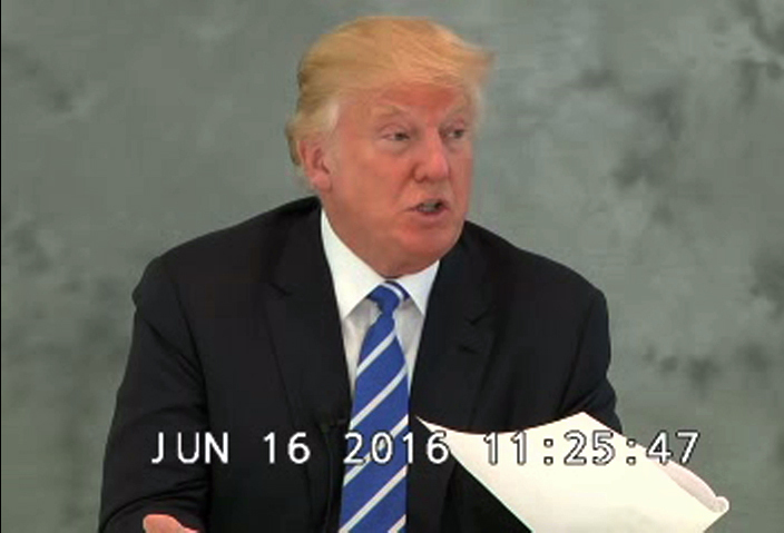 WATCH: Trump says his infamous presidential announcement speech was ad-libbed