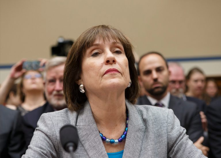 Former Internal Revenue Service official Lois Lerner refuses to answer questions during a House Oversight Committee hearing on May 22. (AP Photo/J. Scott Applewhite, File)