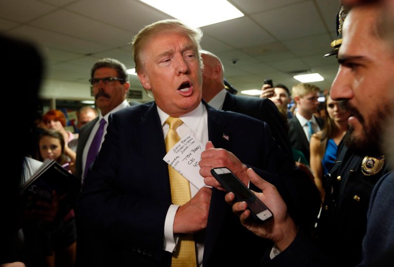 On social media, Trump took several shots at Fox News star anchor Bill O'Reilly and the network at large.Â (AP Photo/Robert F. Bukaty)