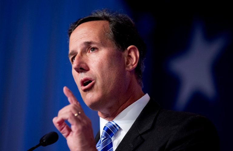 Former Pennsylvania Sen. Rick Santorum speaks at the 2014 Values Voter Summit in Washington, Friday, Sept. 26, 2014. (AP Photo/Manuel Balce Ceneta)